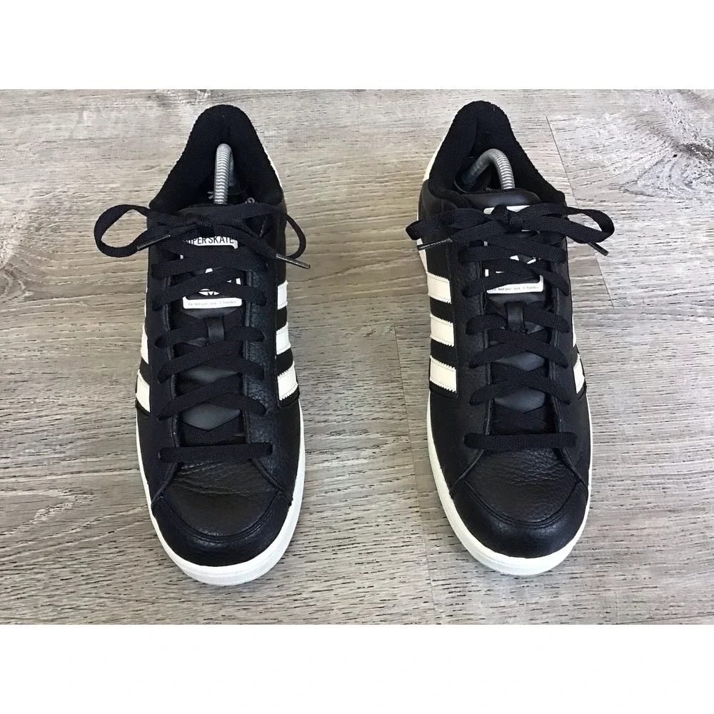 Adidas Super Skate Lo Black White Stripe 2005 Men's Size 11 950977 779001 Shoes